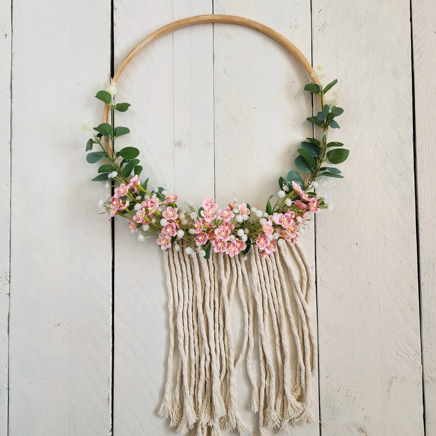 Boho Floral hoops- Set of 4