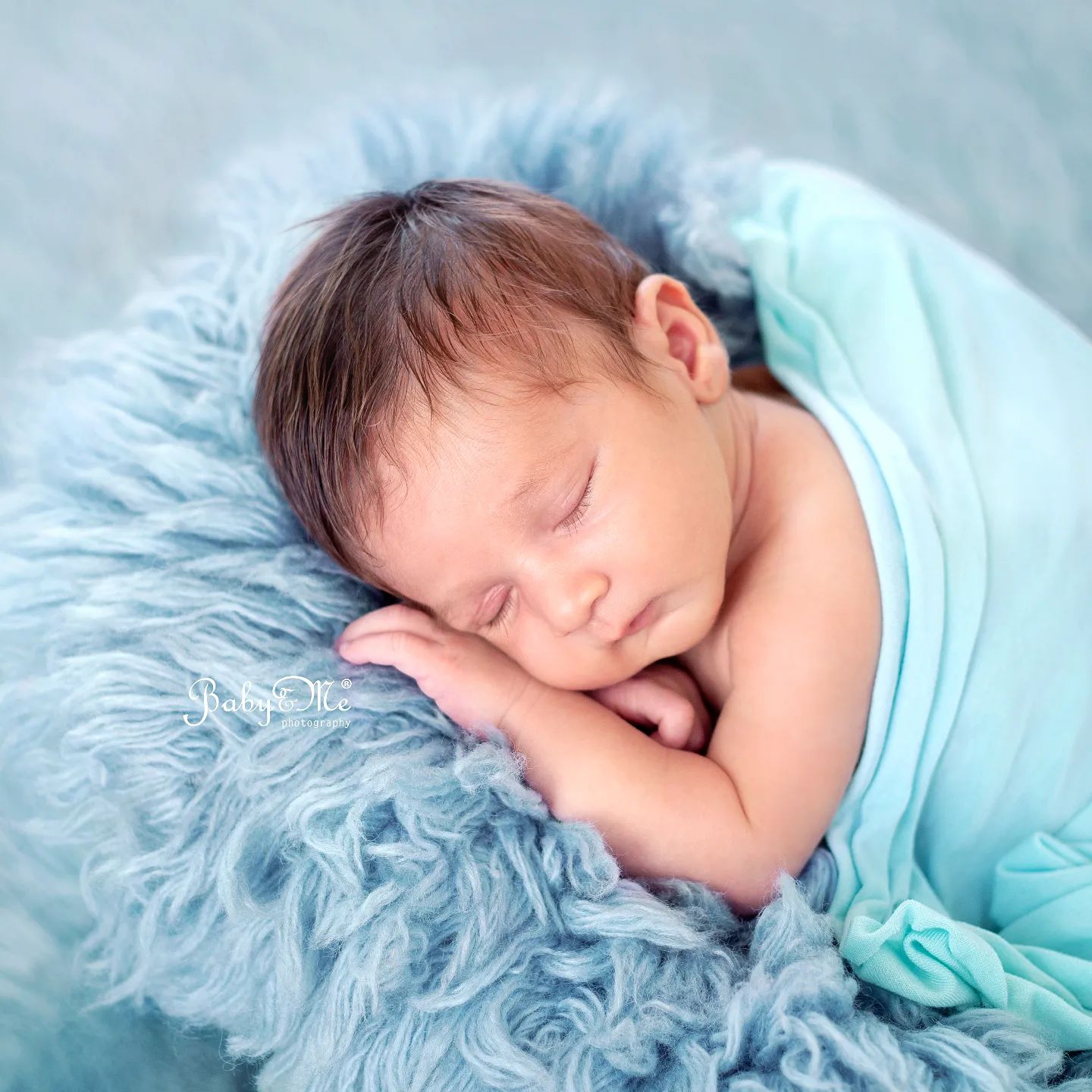 Curly fur- Baby Blue