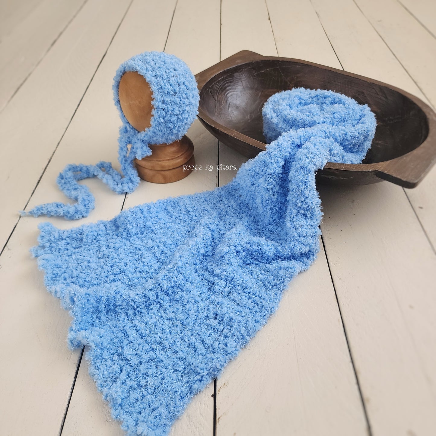 Knit Bobble Wrap Set