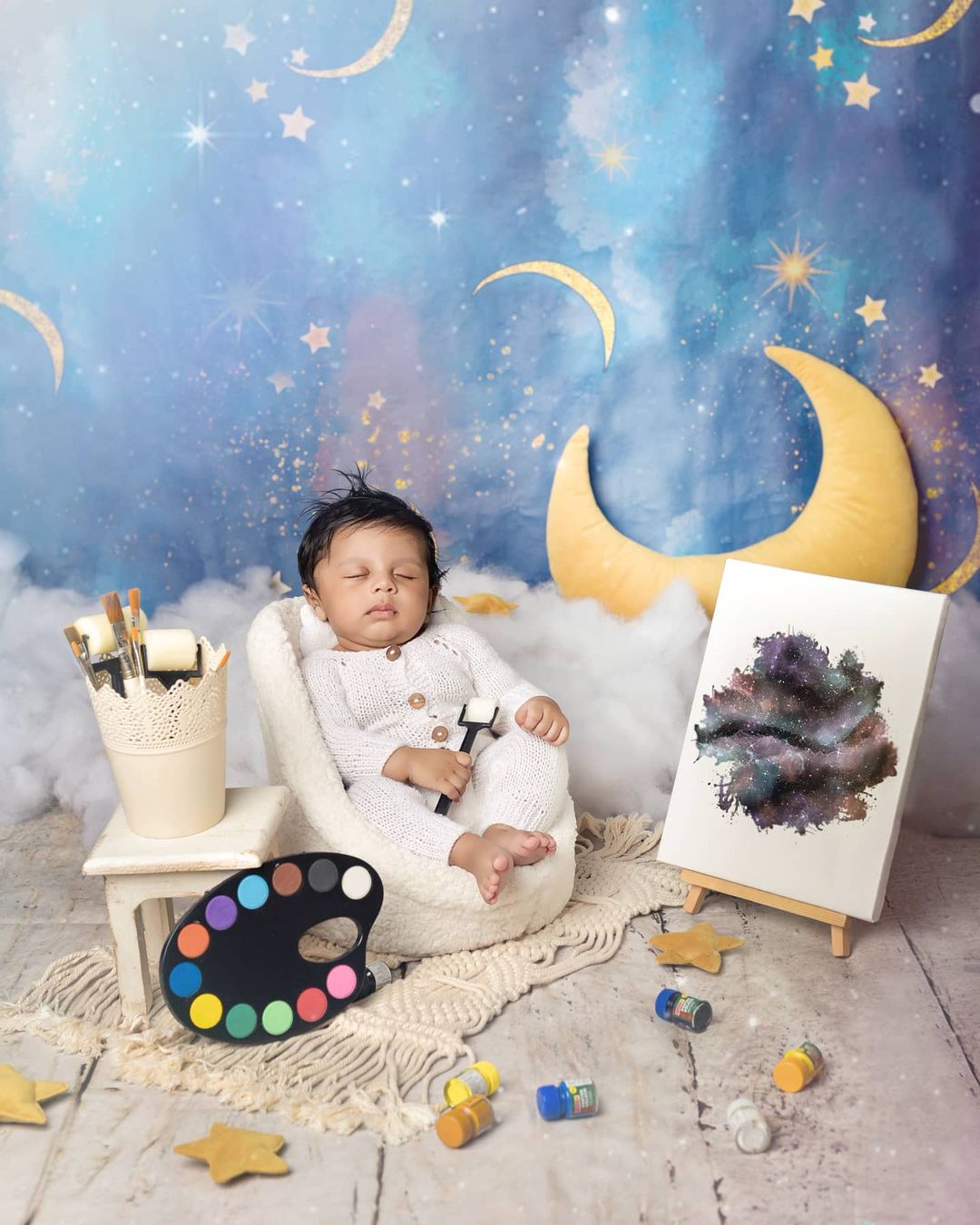 Mustard Moon Prop with stars