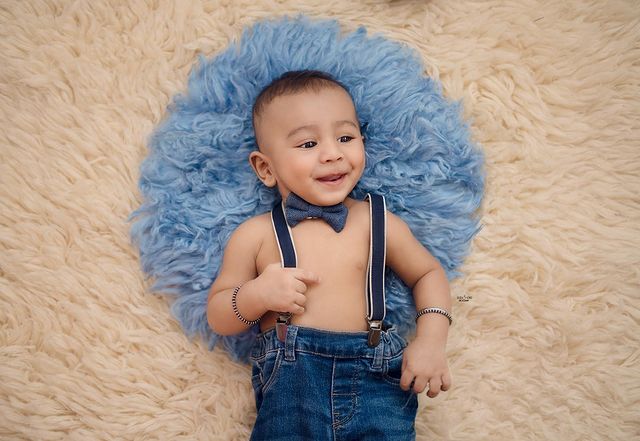 Curly fur- Baby Blue