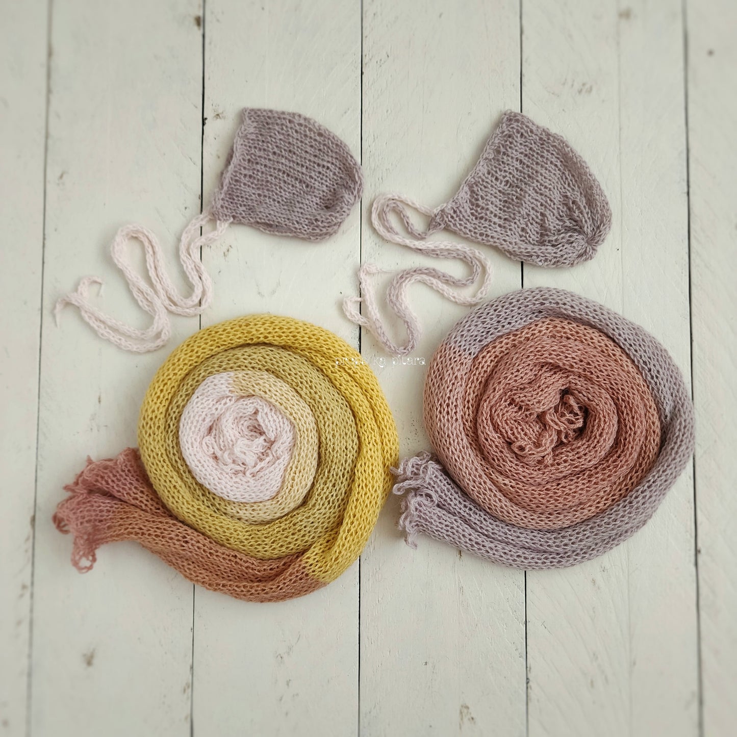 Knit Shaded Wrap Set