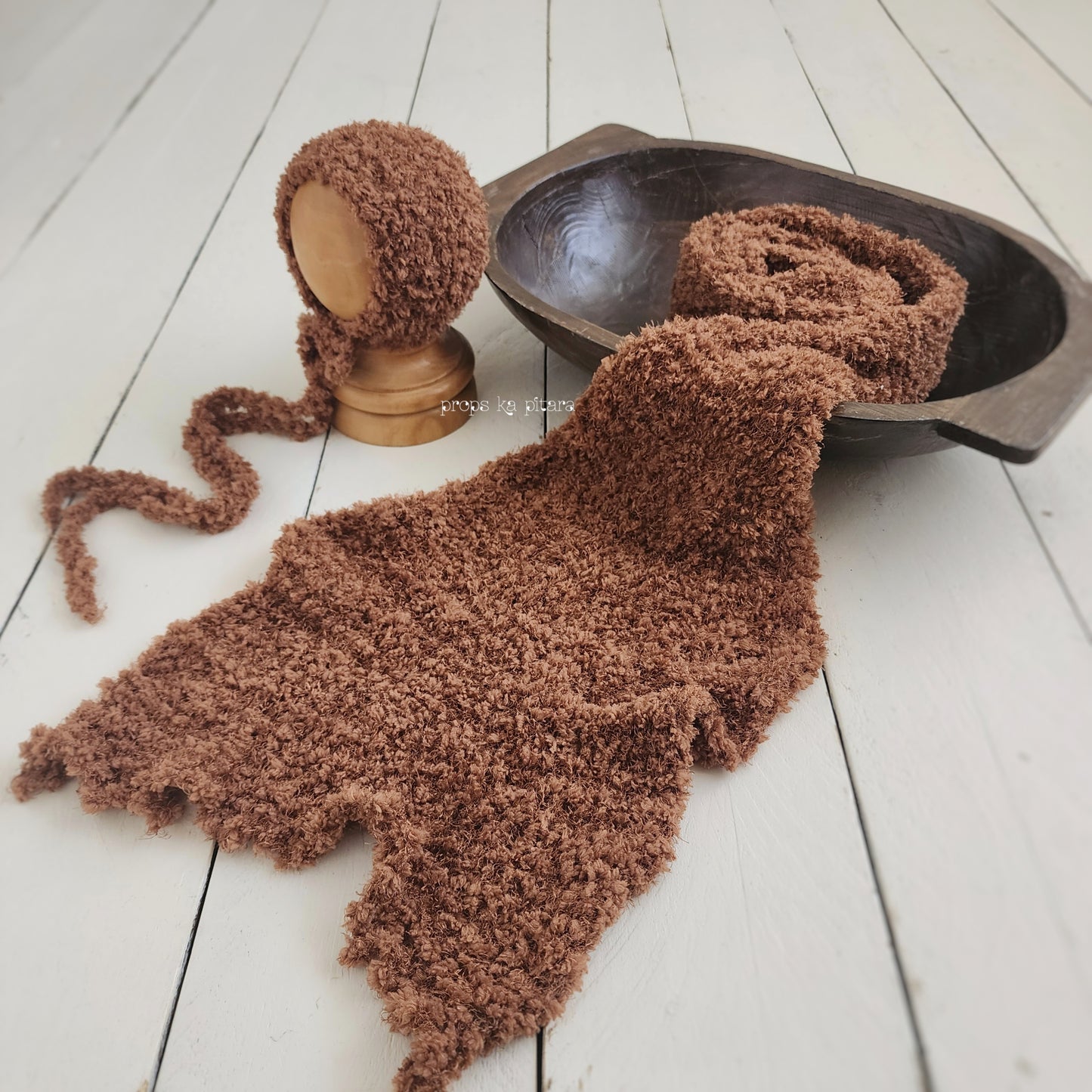 Knit Bobble Wrap Set