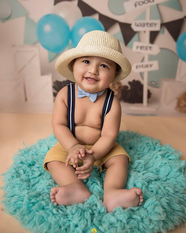 Curly fur- Baby Blue