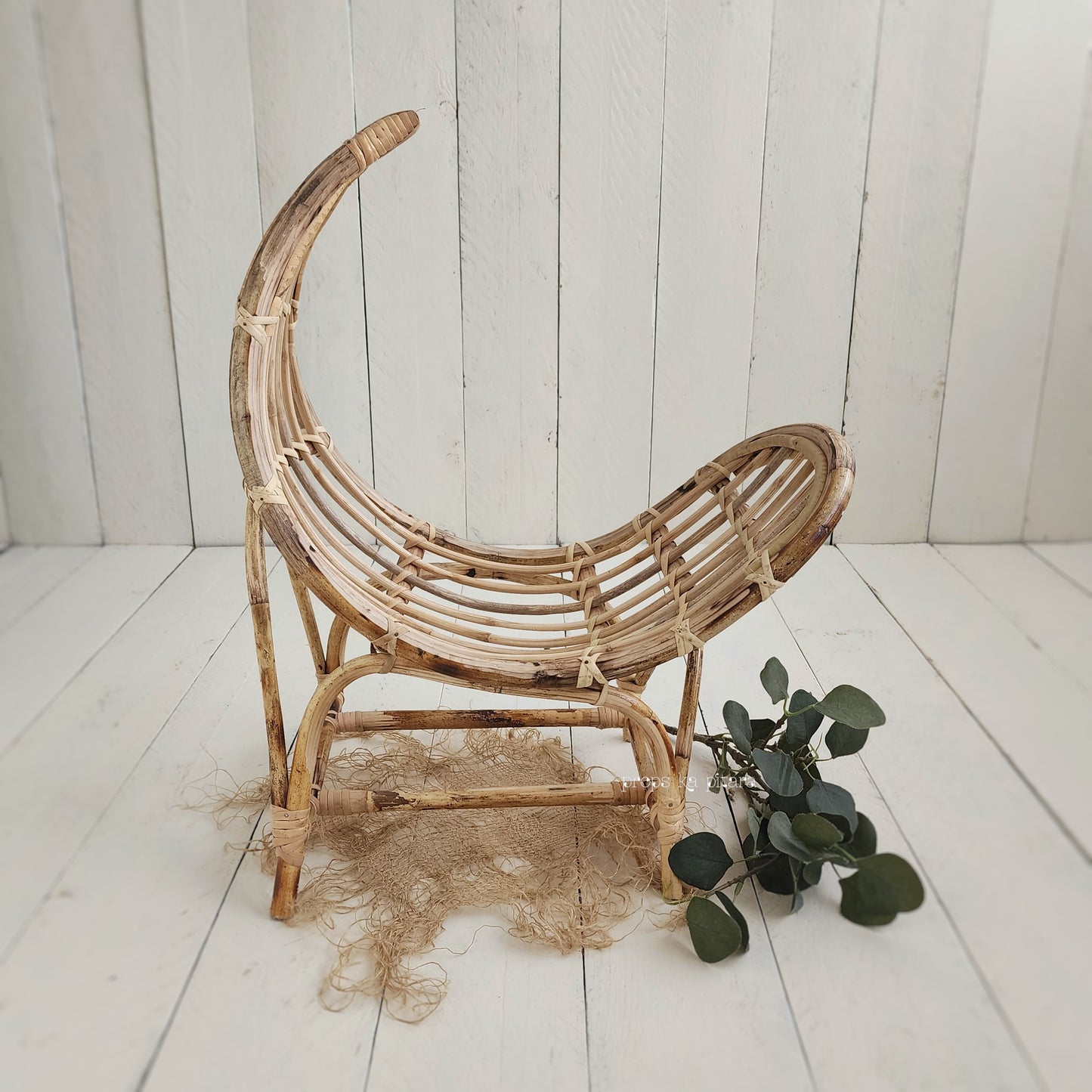 Wicker Moon Bench