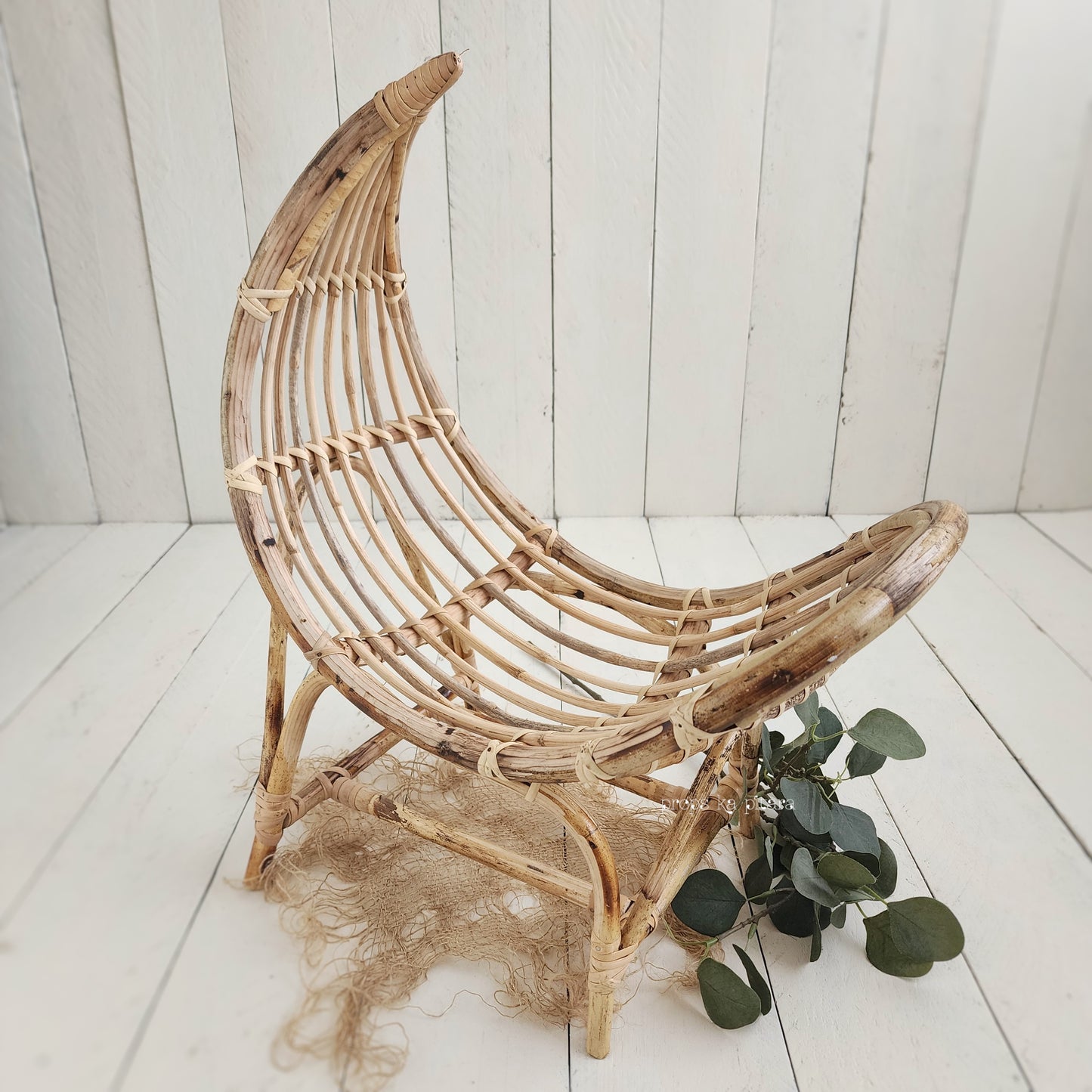 Wicker Moon Bench