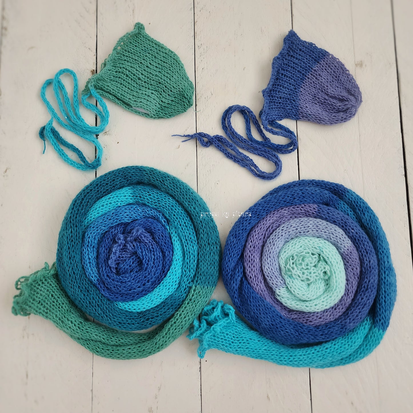 Knit Shaded Wrap Set