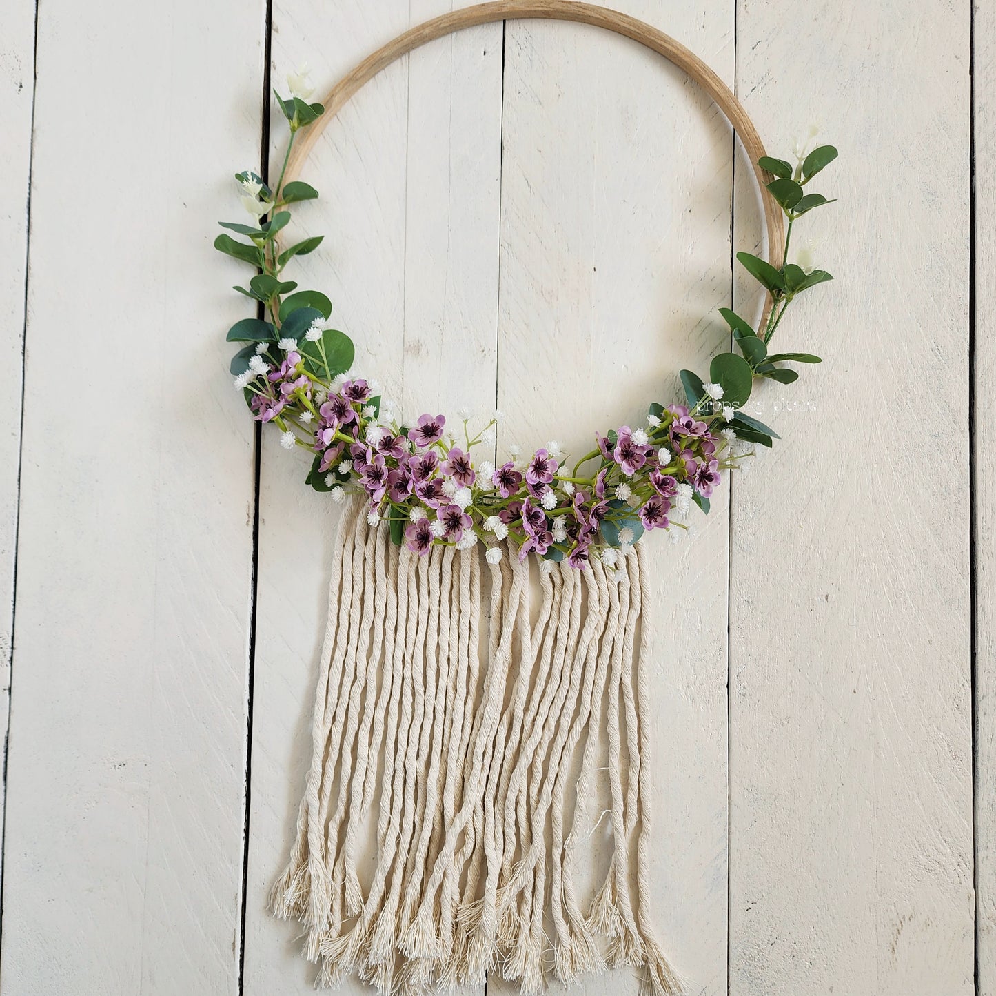 Boho Floral hoops- Set of 4