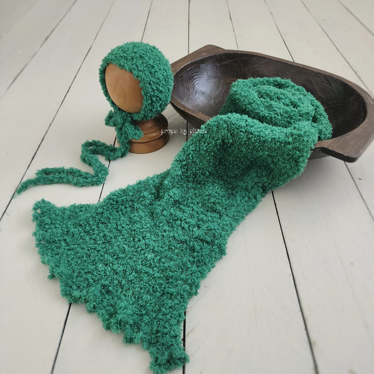 Knit Bobble Wrap Set