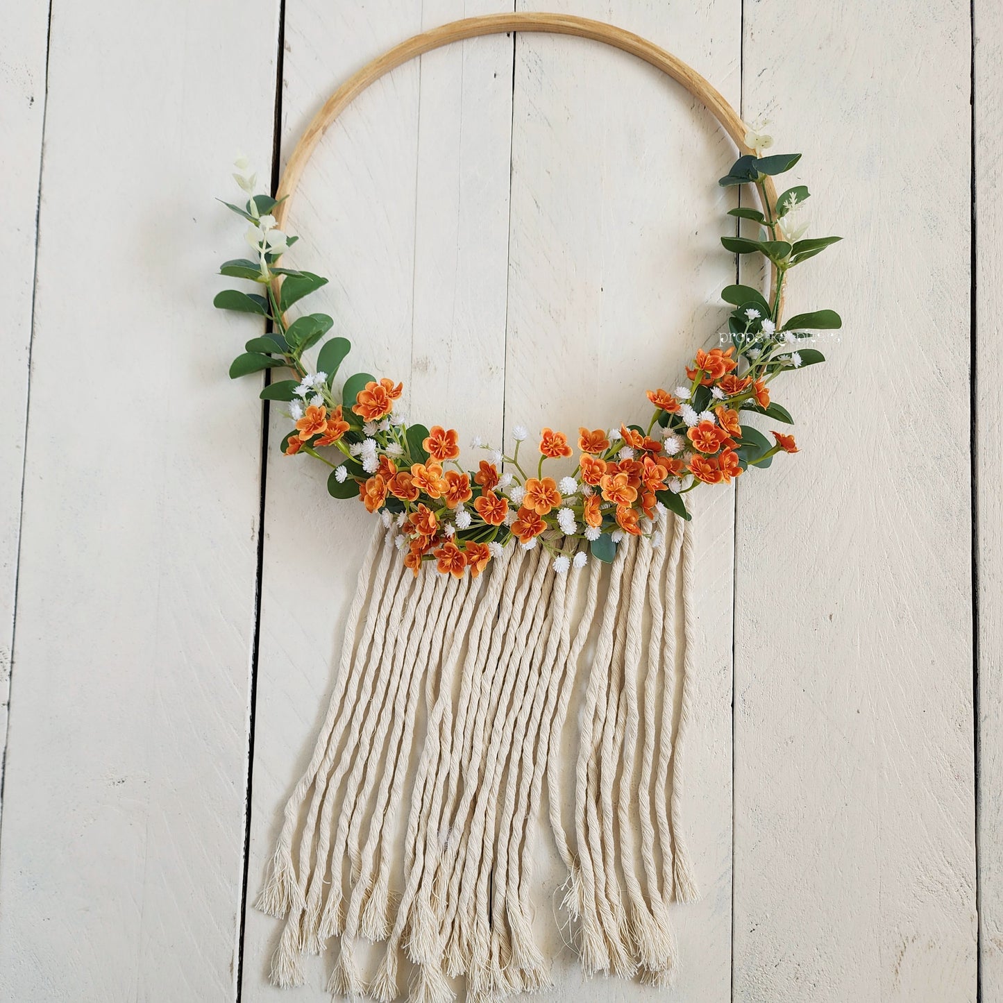 Boho Floral hoops- Set of 4