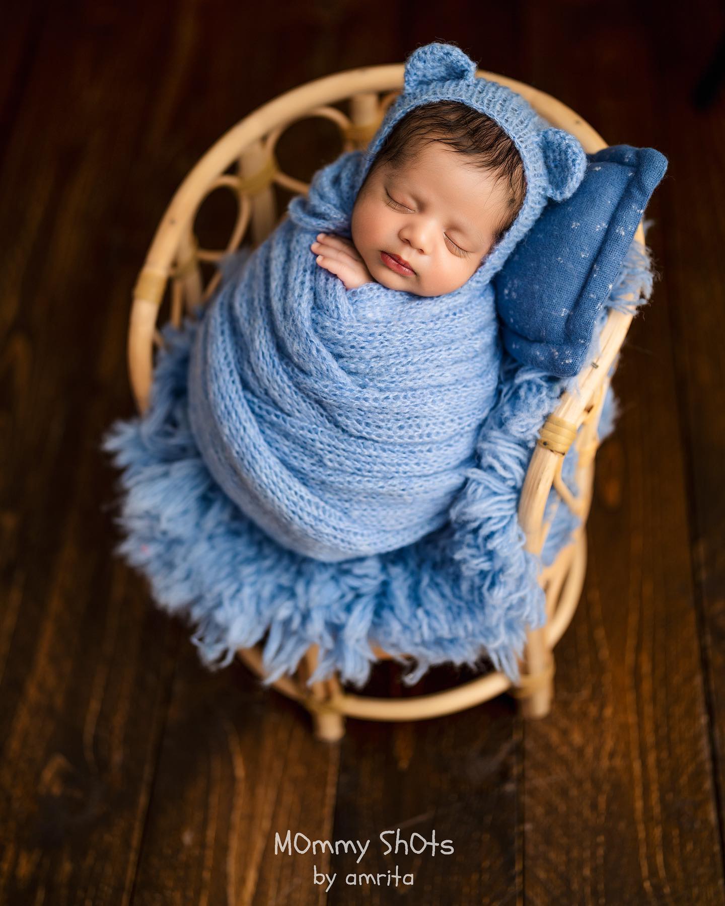 Curly fur- Baby Blue