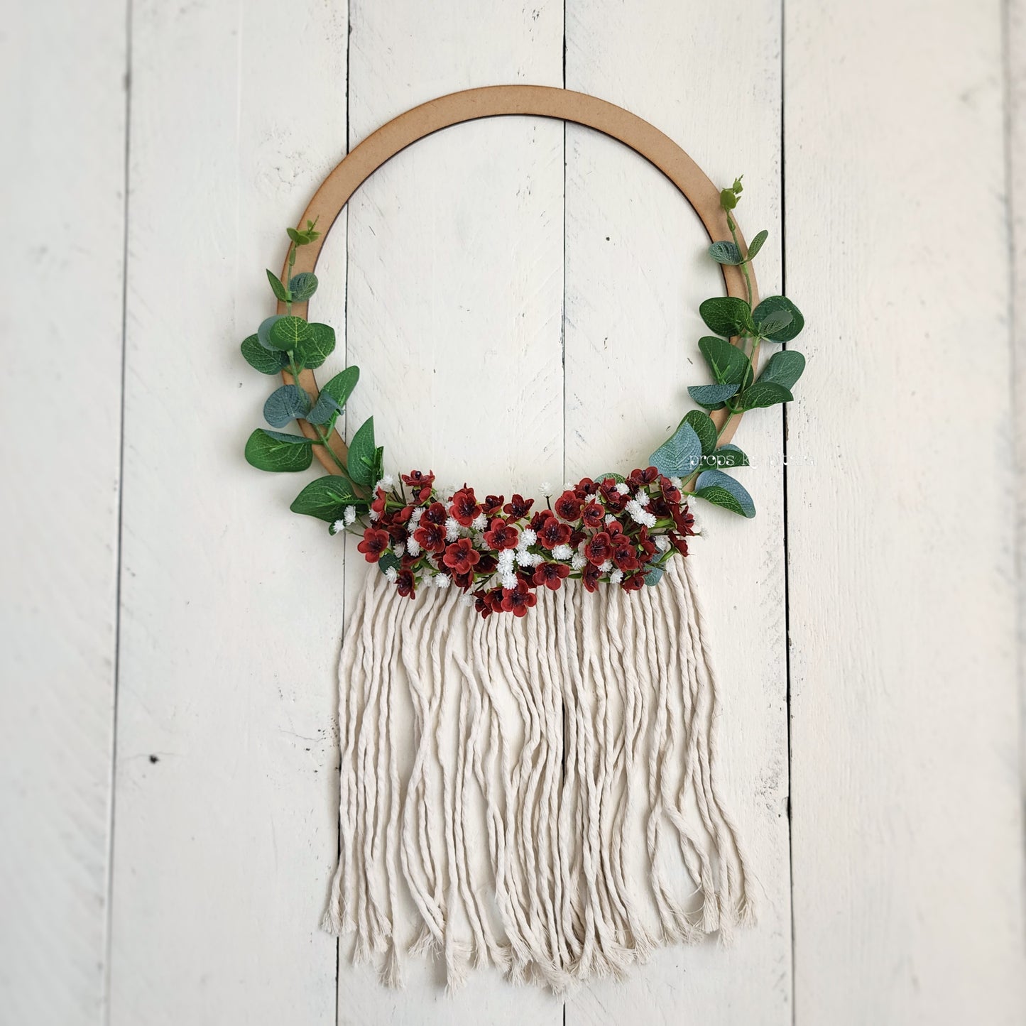 Boho Floral hoops- Set of 4