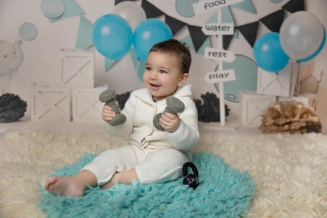 Curly fur- Baby Blue