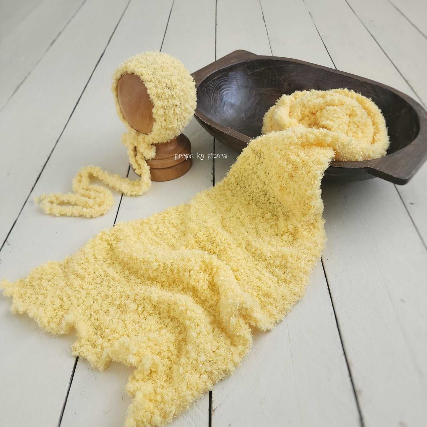 Knit Bobble Wrap Set