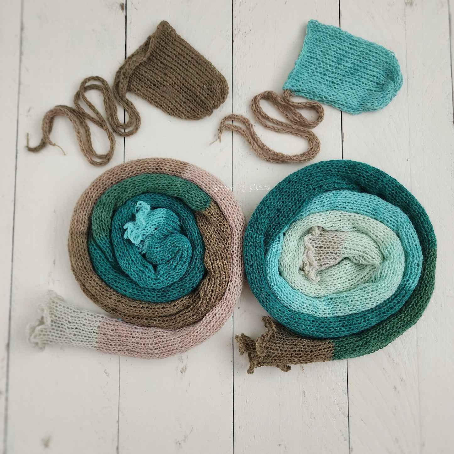 Knit Shaded Wrap Set