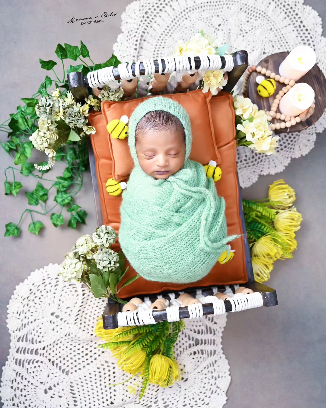 Mohair Wrap & Bonnet Set- Regular