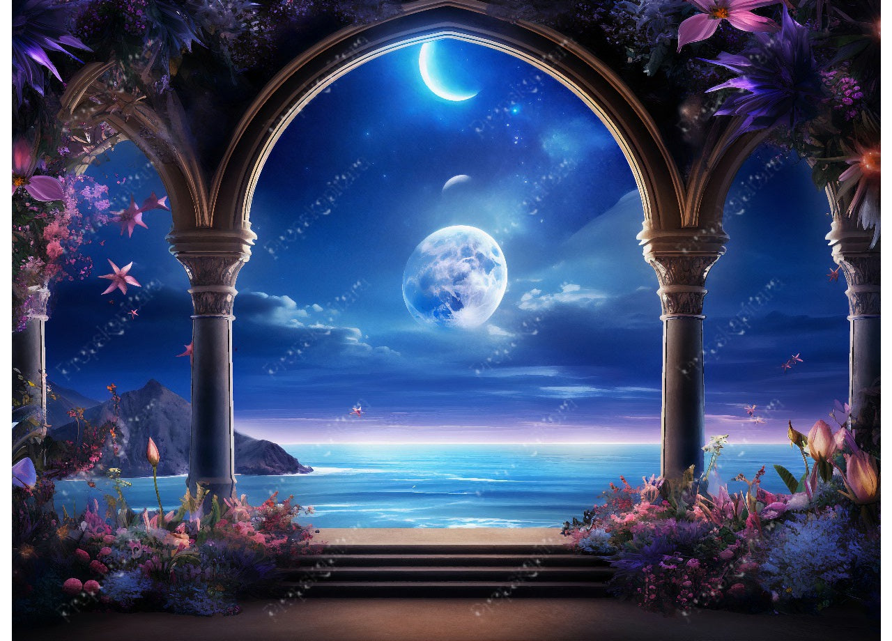 Moonlight balcony