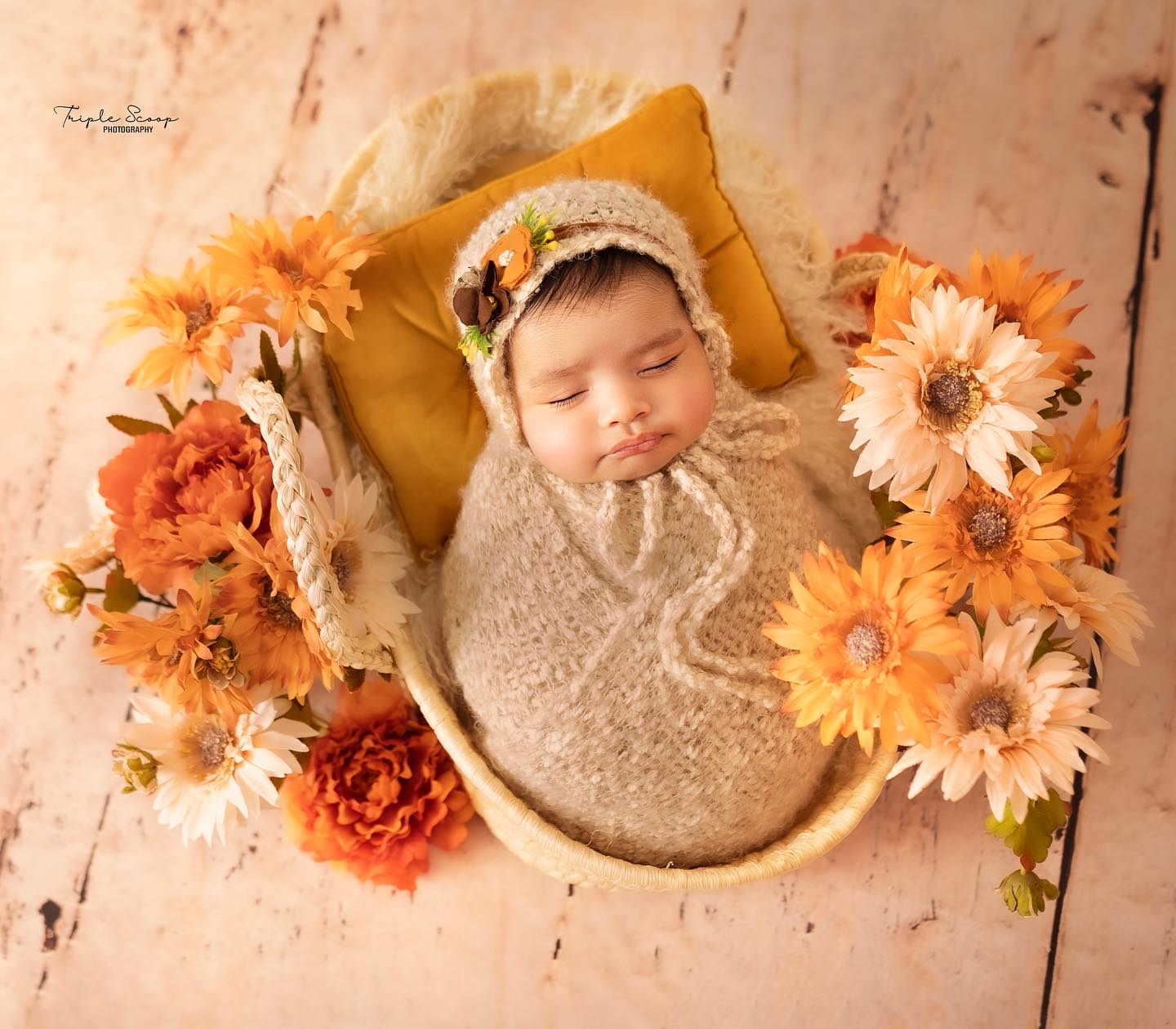 Knit Bobble Wrap Set