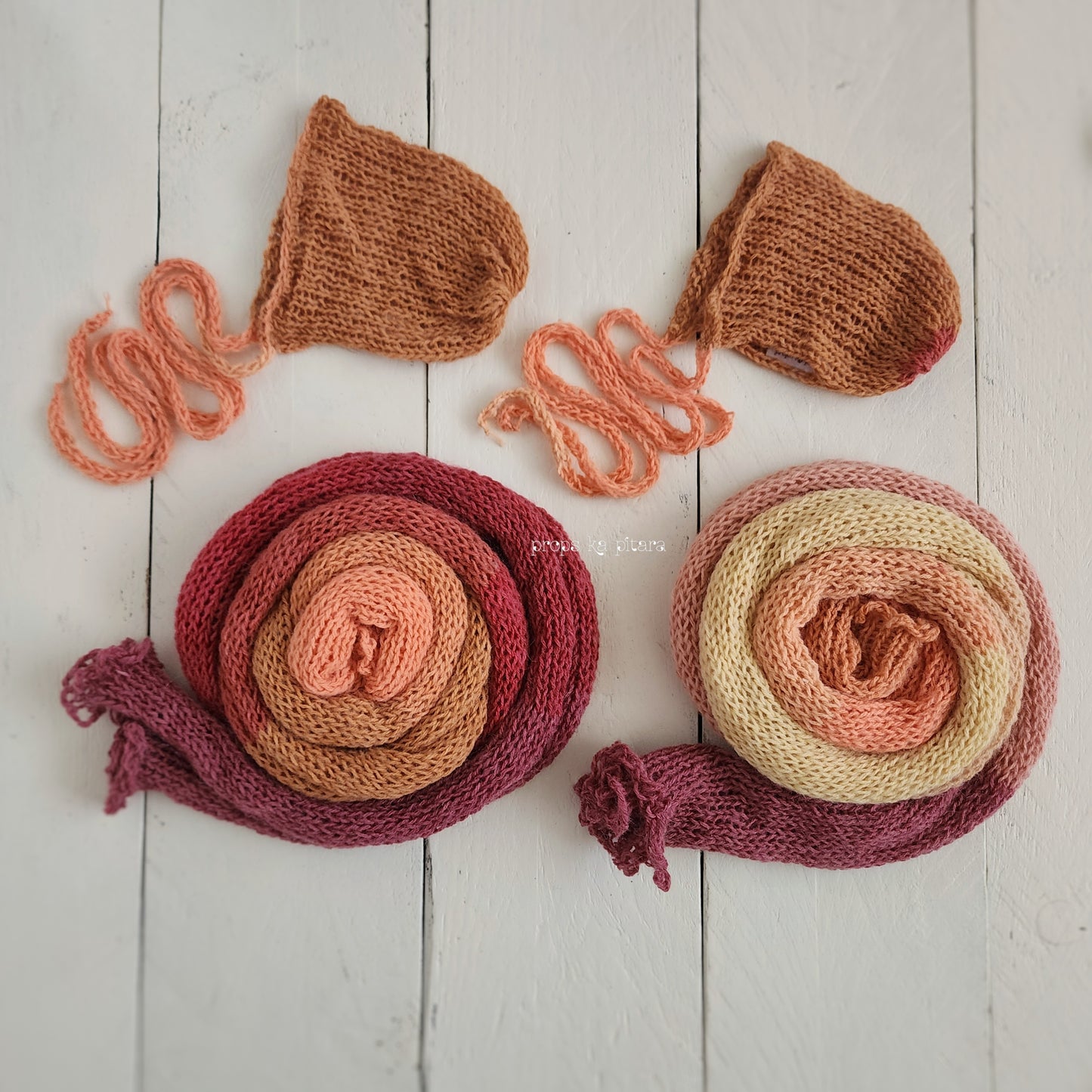 Knit Shaded Wrap Set