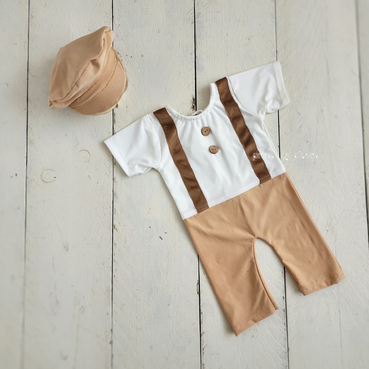 Suspender Romper Set