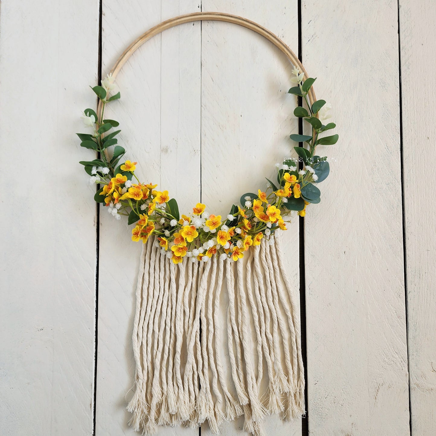 Boho Floral hoops- Set of 4