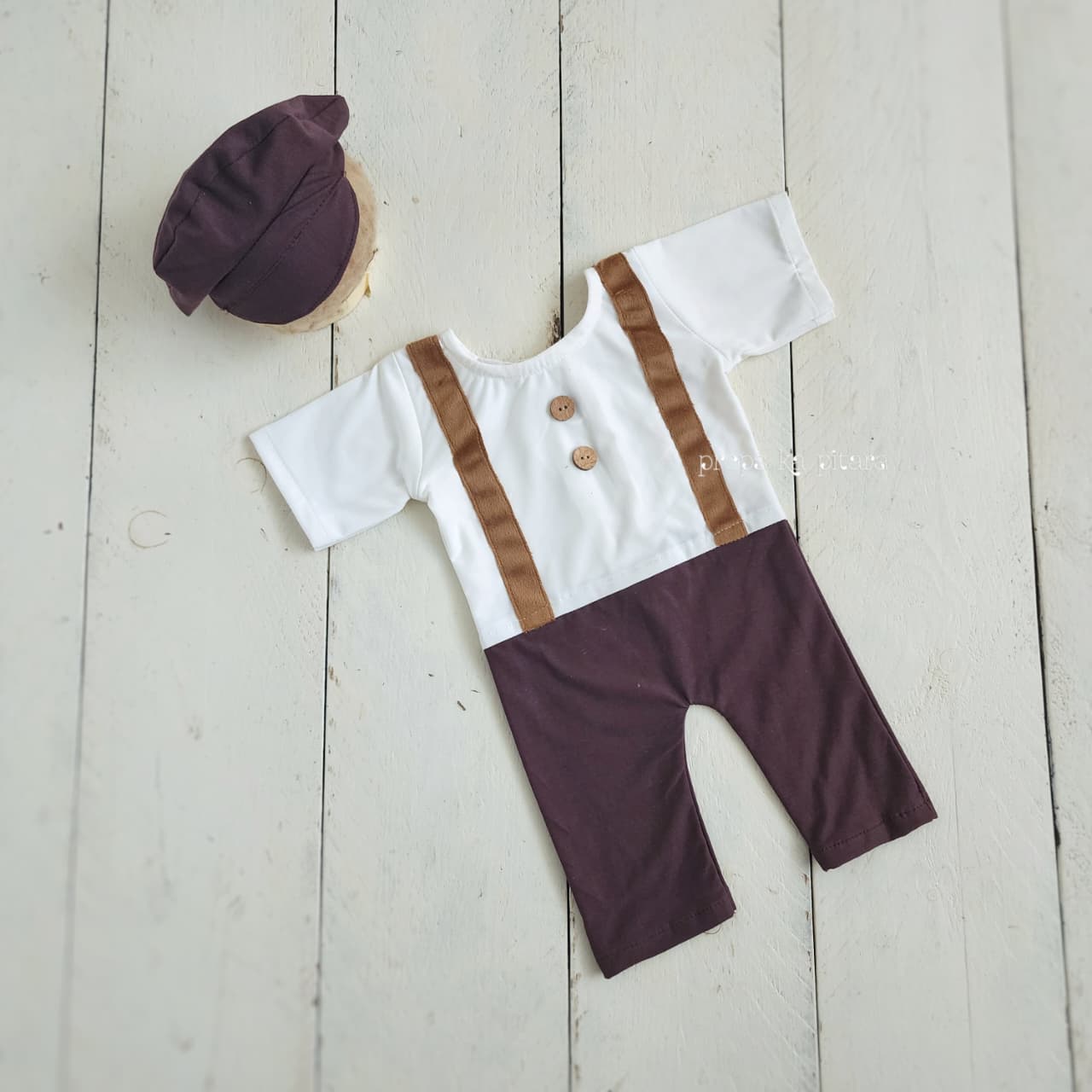 Suspender Romper Set