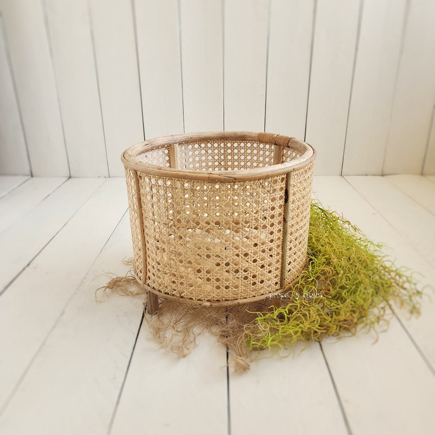 Woven Wicker Drum