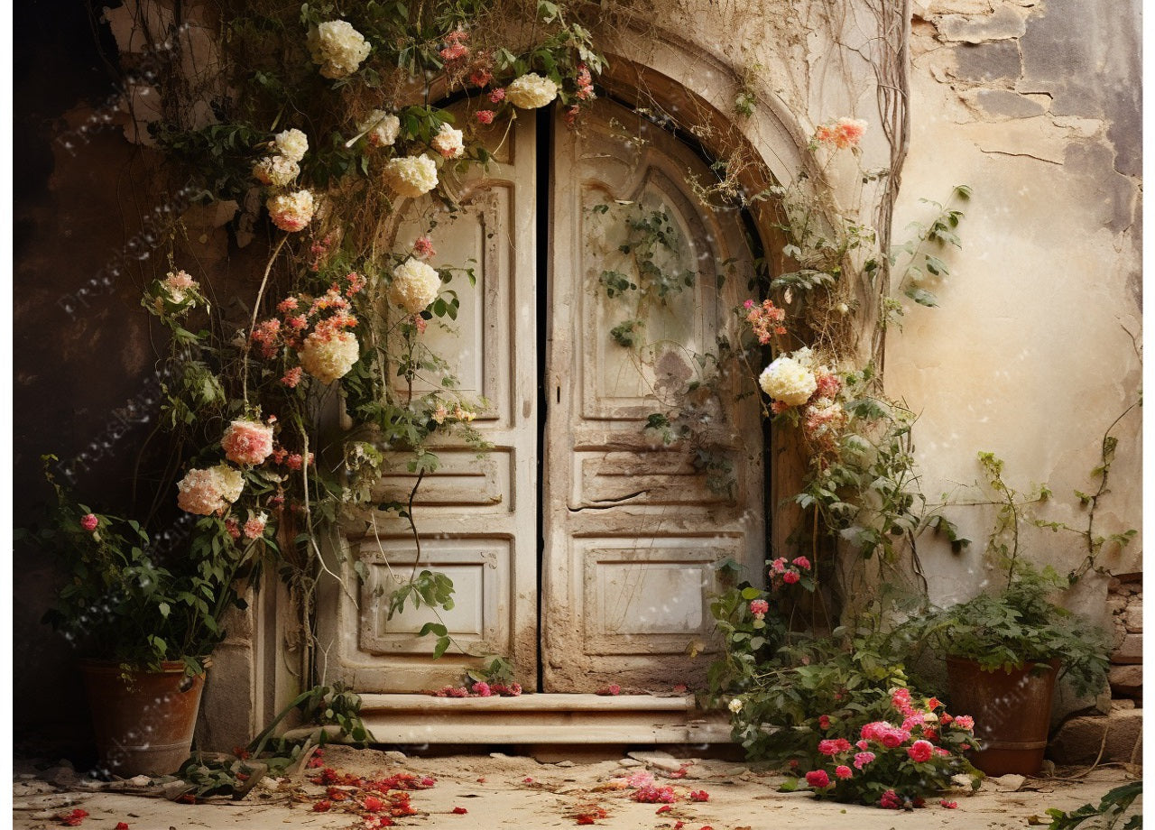 Vintage doorway cream