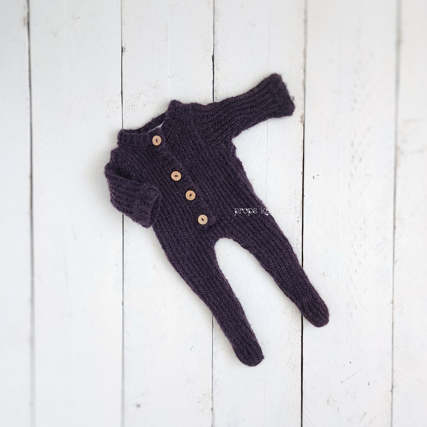 Knit Black Sleepsuit