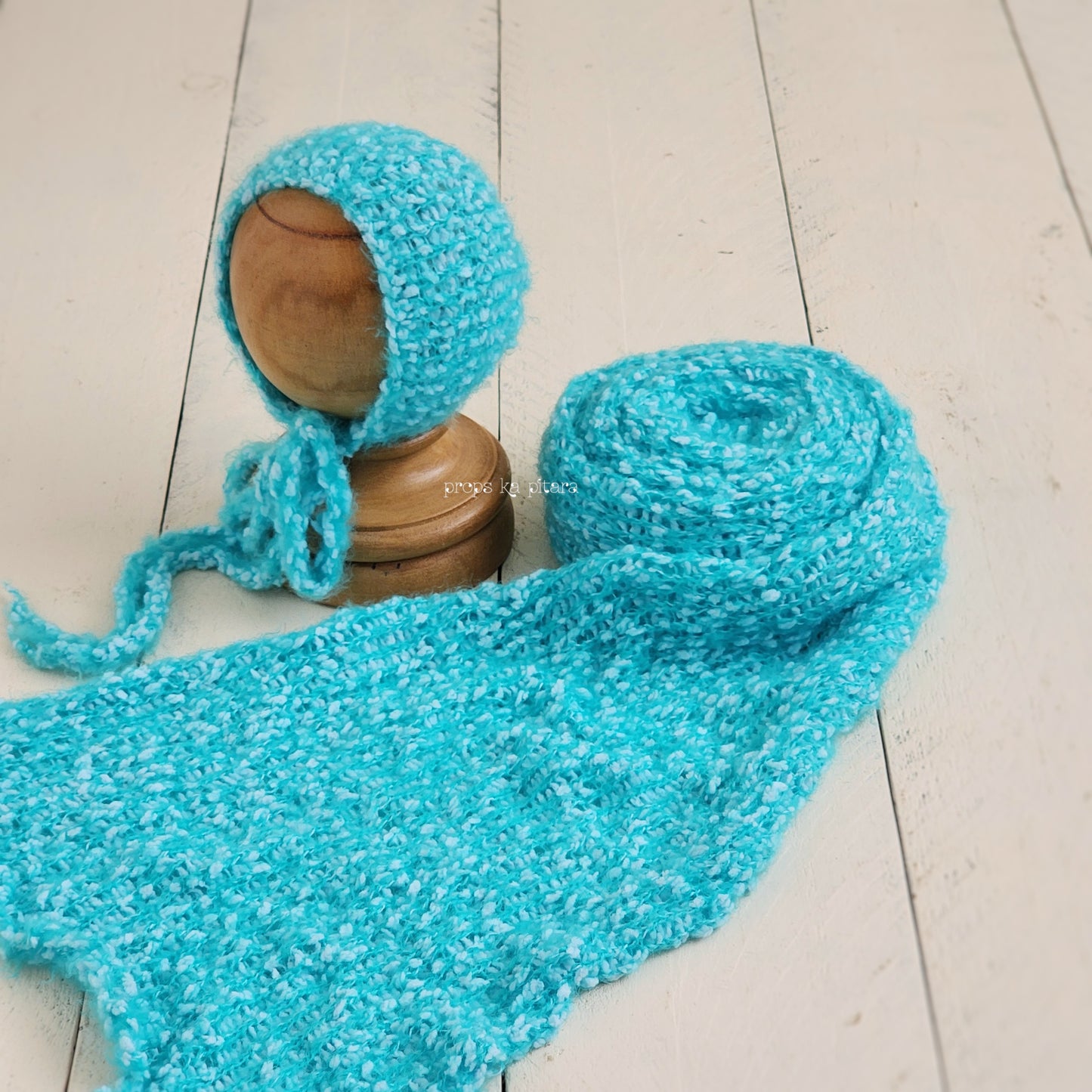 Knit Popcorn Wrap Set