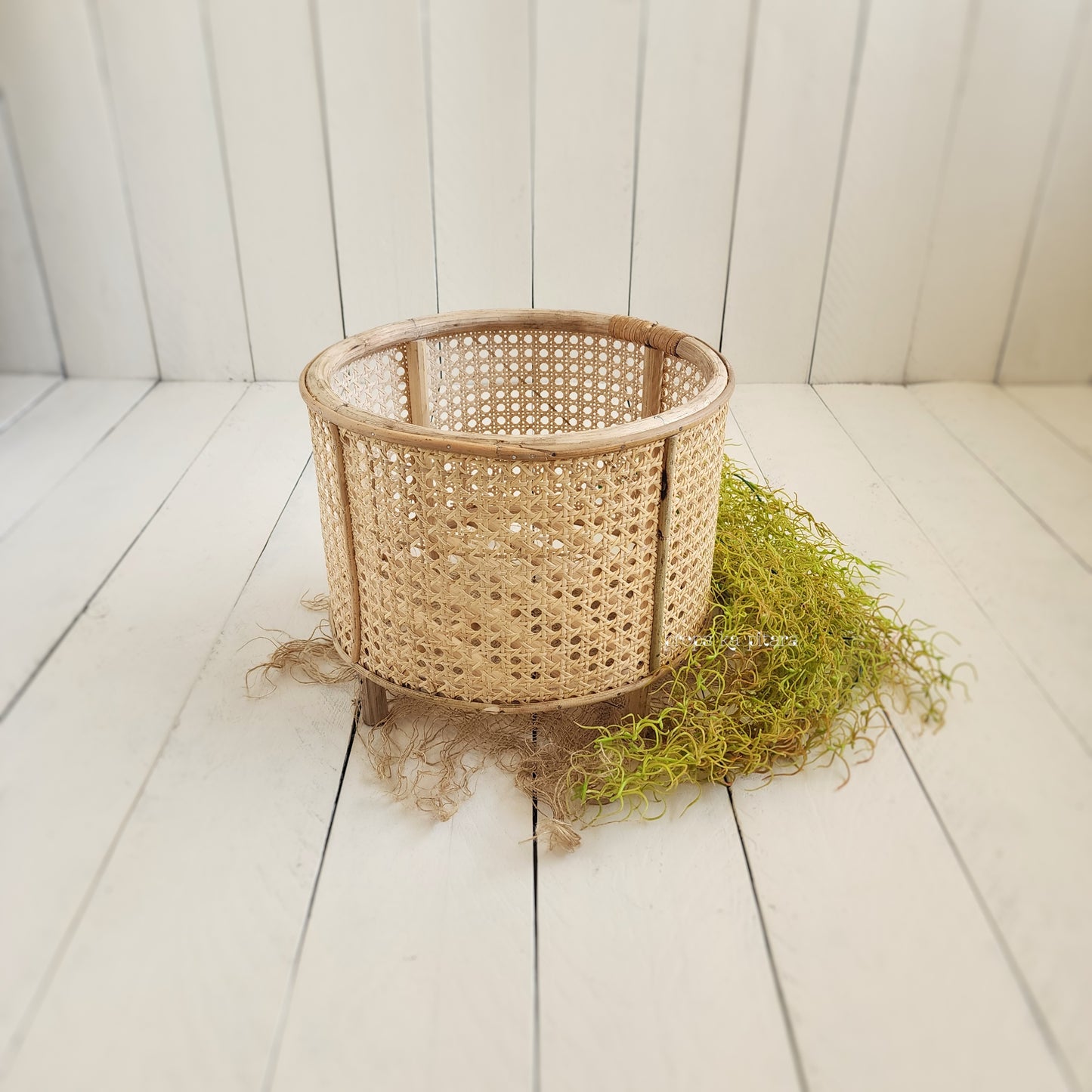 Woven Wicker Drum