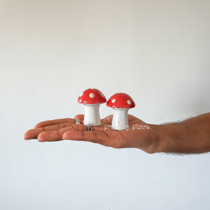 Mini Mushrooms Set Of Two