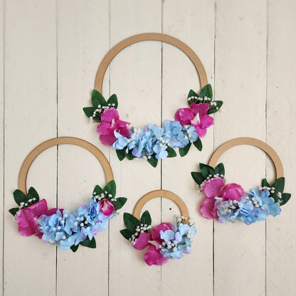 Floral hoops- Set of 4