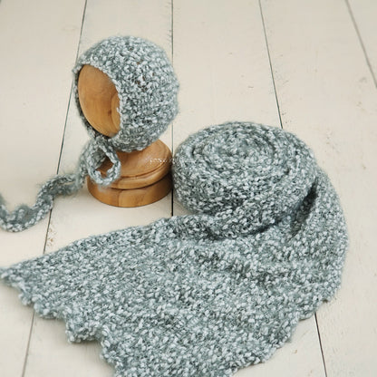 Knit Popcorn Wrap Set