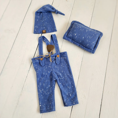 Dotted Dungaree Set