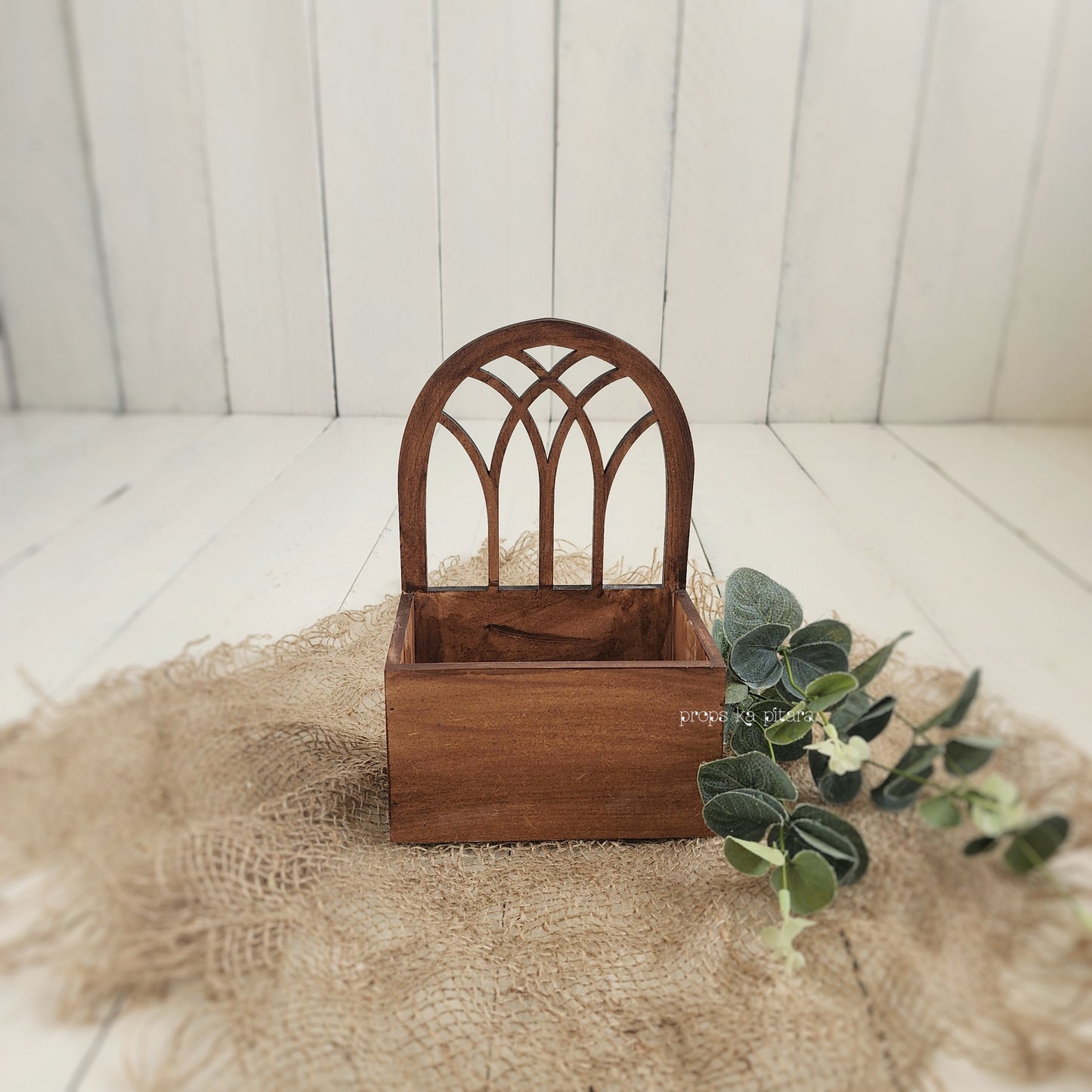 Wooden Arch Basket