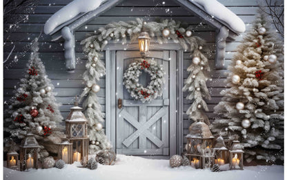 White Christmas Door