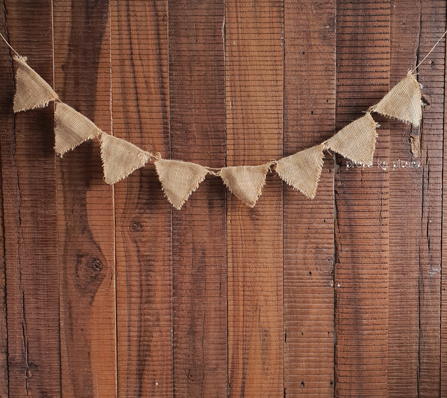 Burlap Bunting Banner