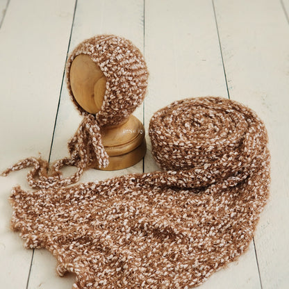 Knit Popcorn Wrap Set