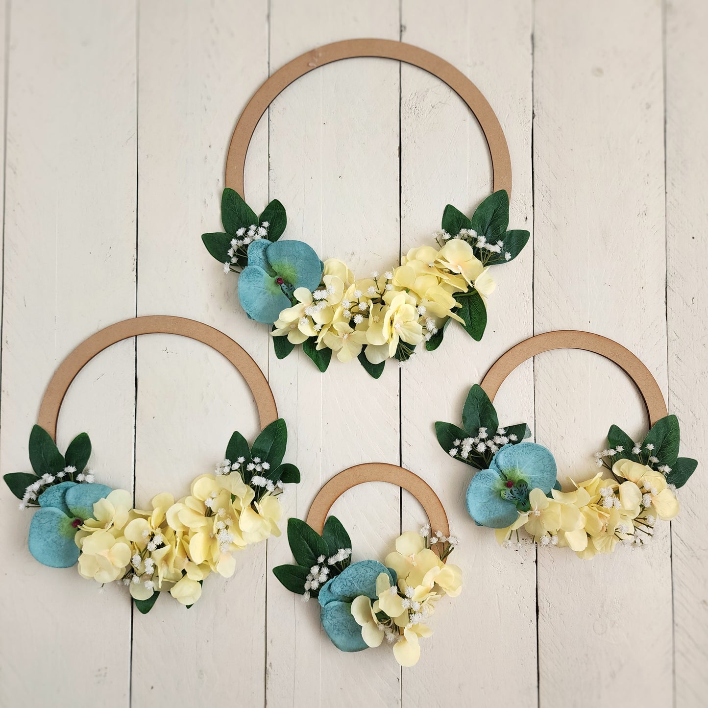 Floral hoops- Set of 4