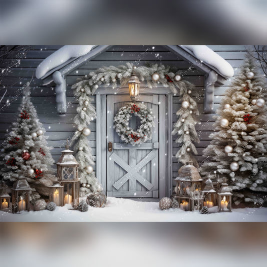 White Christmas Door