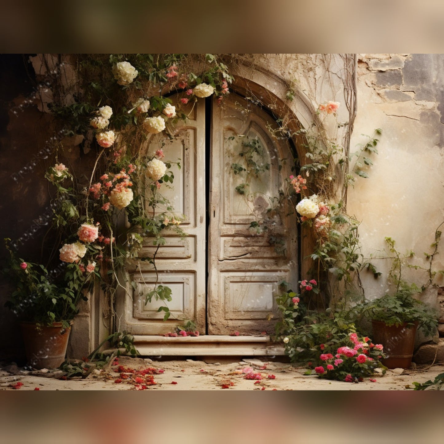 Vintage doorway cream