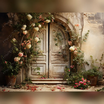 Vintage doorway cream