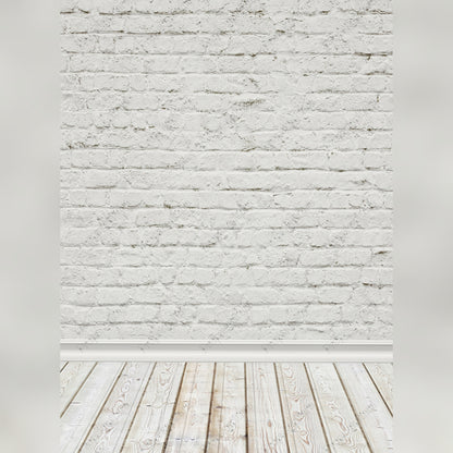 Brick Wall With Planks