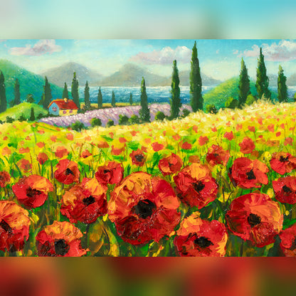 Red poppy Fields