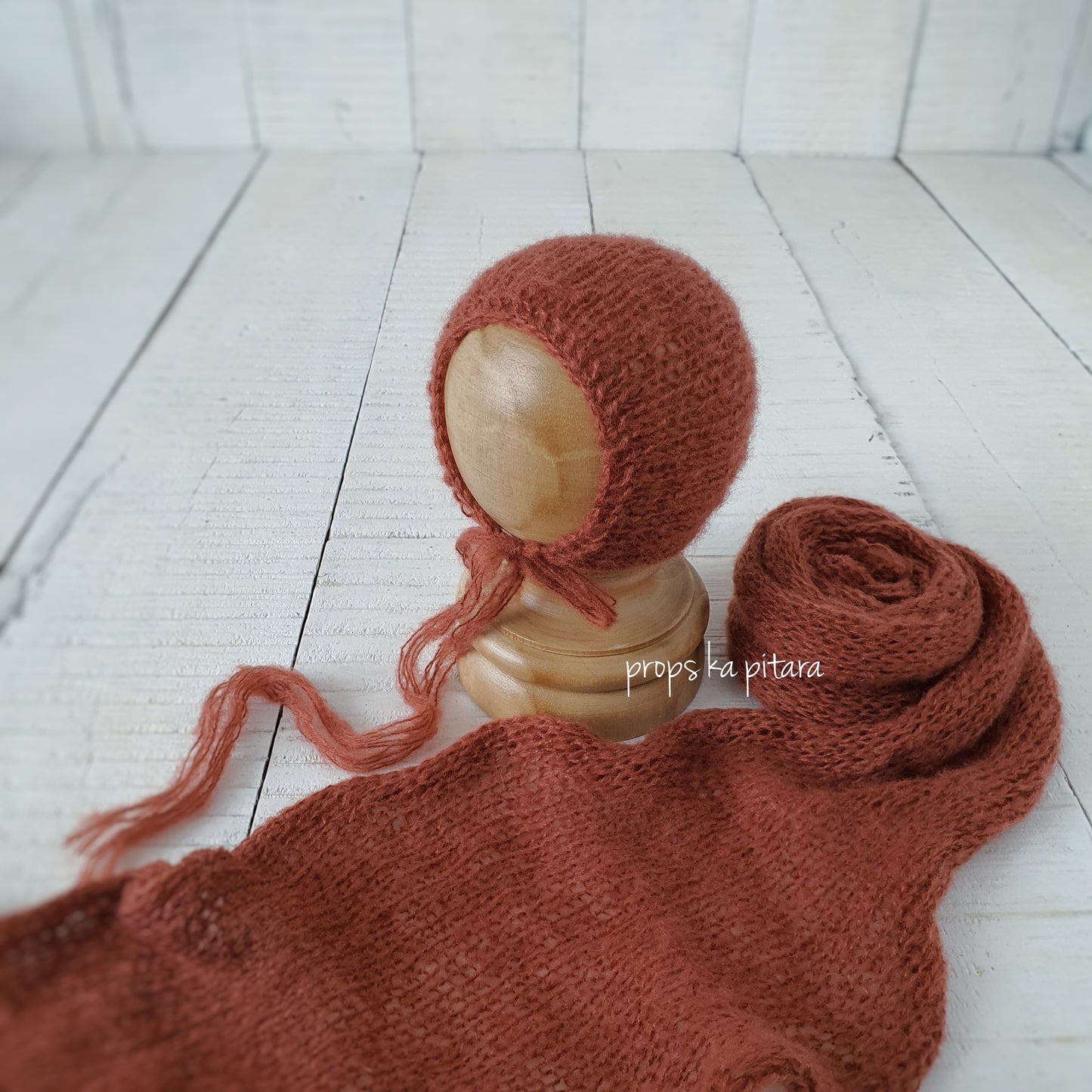 Mohair Wrap & Bonnet Set- Regular