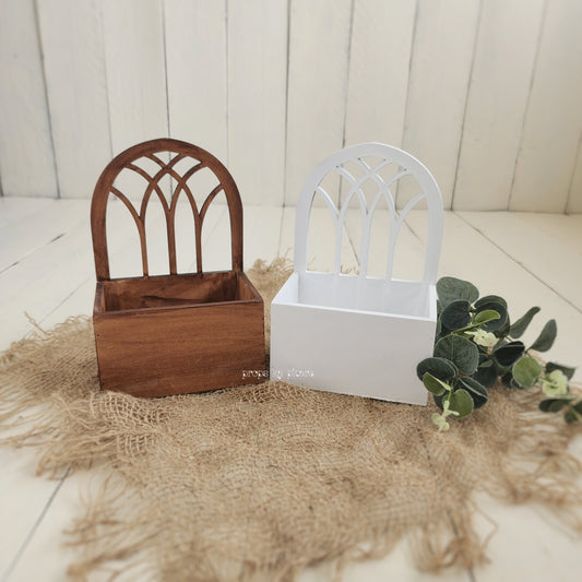 Wooden Arch Basket