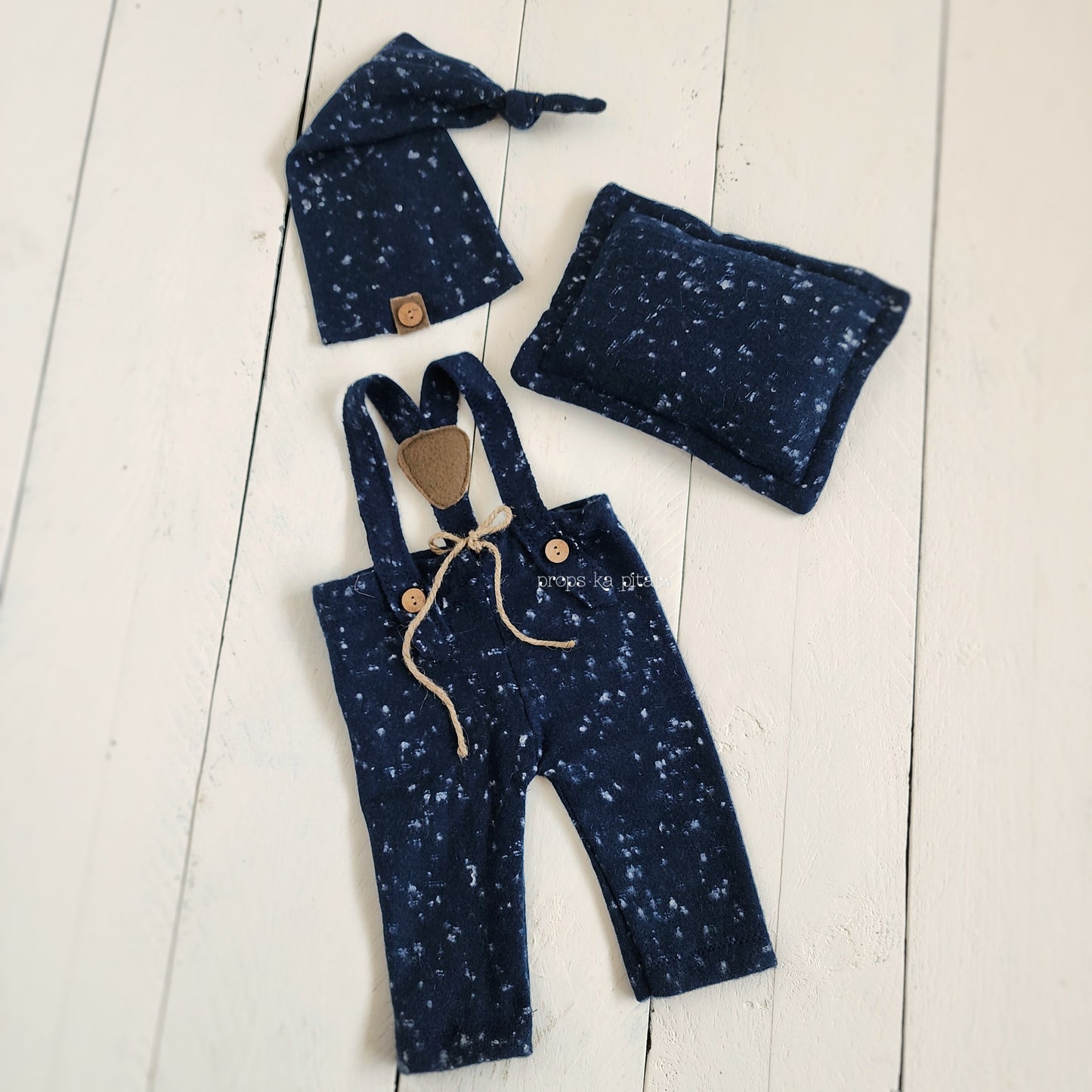 Dotted Dungaree Set