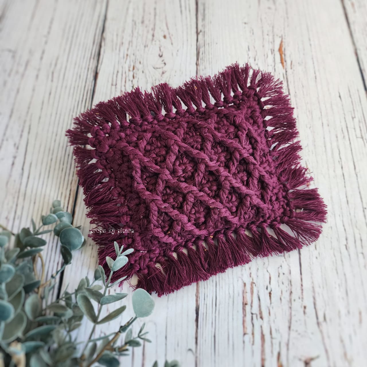 Woven Fringe Pillow