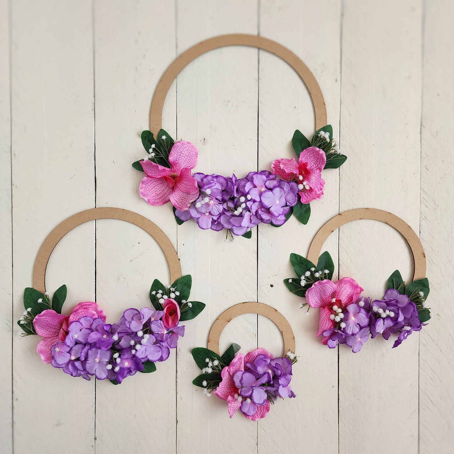 Floral hoops- Set of 4